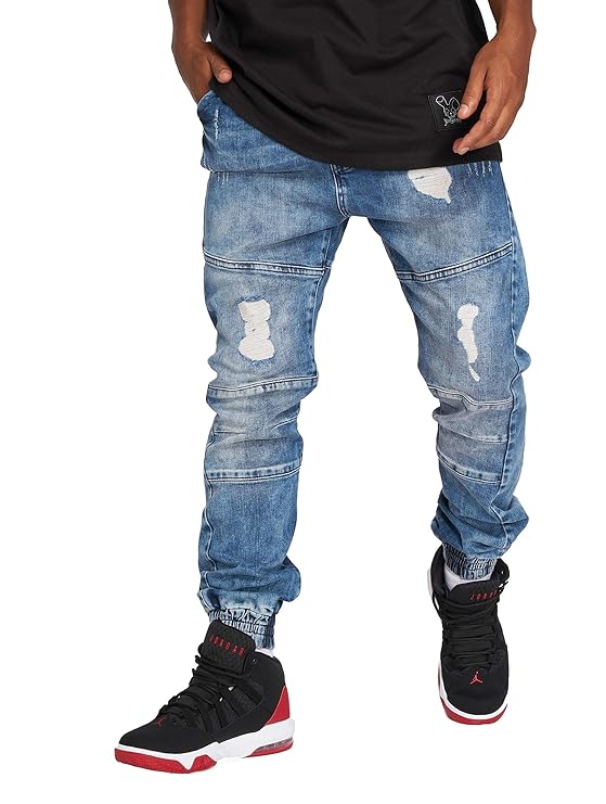 Who Shot Ya? Herren Antifit Tom blau W 38
