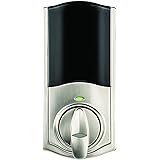 Kevo Convert – Upgrades Your Standard Deadbolt Interior to a Smart Lock, Works with Amazon Alexa via Kevo Plus Connected Hub, in Satin Nickel