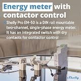 Shelly Pro EM 50A 2-Channel Energy Meter LAN Wi-Fi DIN-Rail 50A Power view 5