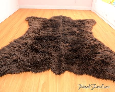 Amazon De Fur Accents Kunstfell Teppich Barenfell 152 X 183 Cm