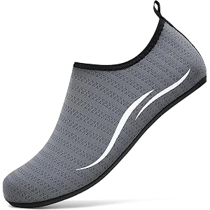 Water Shoes for Women Men, Quick-Dry Aqua Socks | Quick-dry polyester upper and flexible rubber sole for swimming, beach, poo