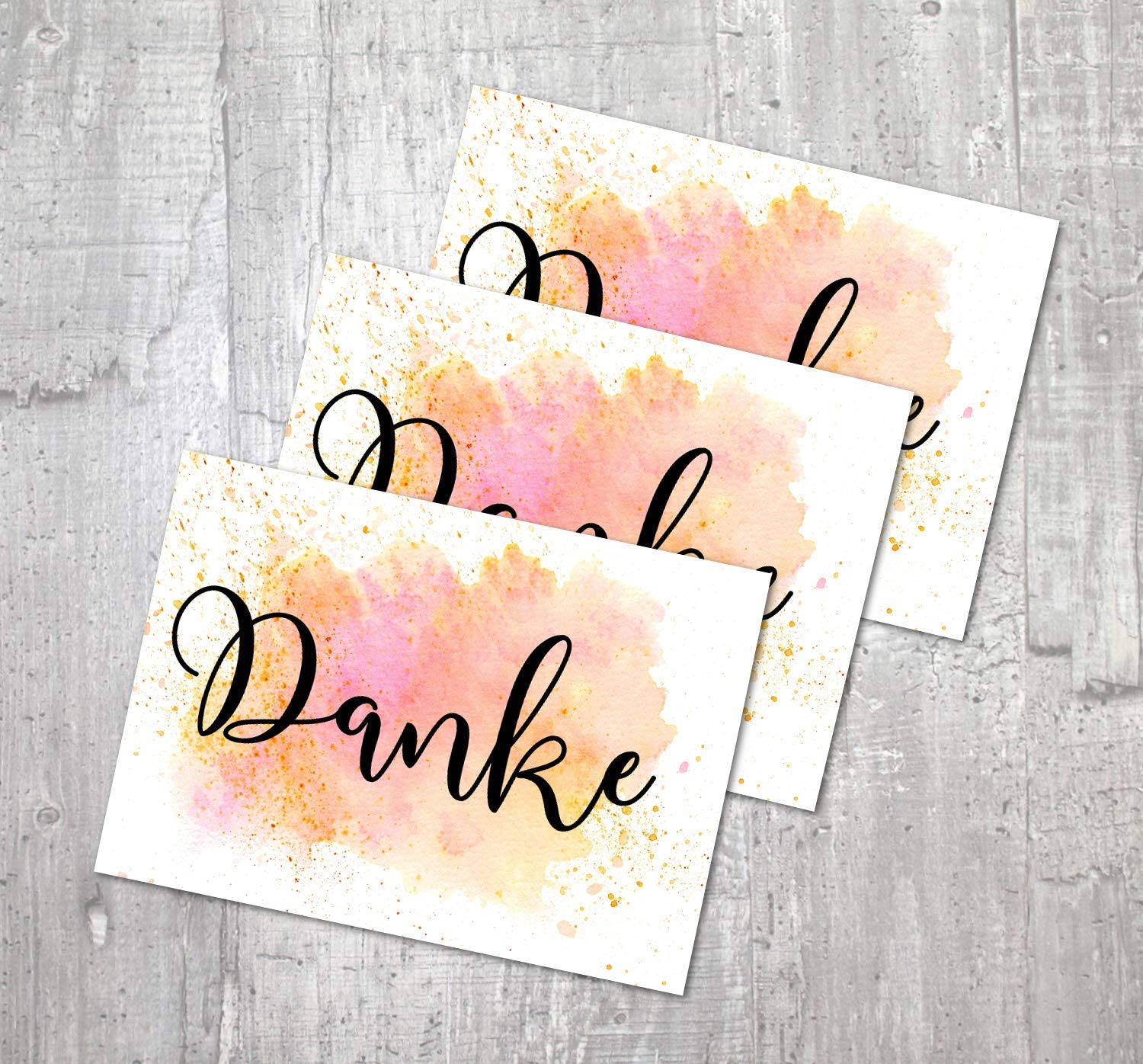 Danksagung Hochzeit Postkarte - Hochzeit-Trauung-Party