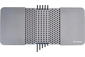 Monsigaya 290 Compartment Metal Storage Box with Built-in 10 Aluminum Alloy Straws (290)