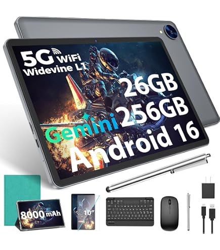 2026 Android16 タブレット10インチ セット版 Gemini AI Amazon.com: 2026 Gemini AI Android 16 Tablet, 10 inch Tablet with