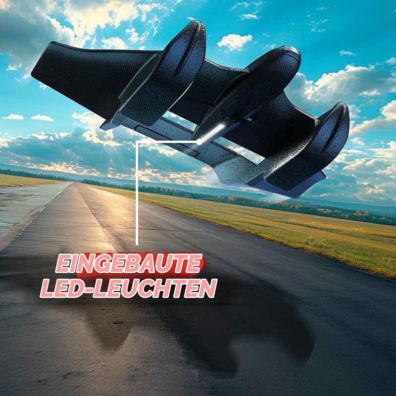 Aqua Wingz 62004498 RC Flugzeug mit LED-Leuchten, Starthilfe auf Wasser oder Erde, robuster EPP-Schaumstoff, ab 10 Jahren — Foto 6 von 7