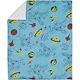 Disney Toy Story Aqua, Lime and Orange Buzz Lightyear Super Soft Sherpa Baby Blanket