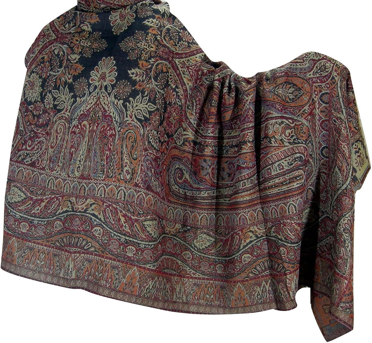 Shawls and Wraps Jamawar Meditation Shawl Woolen India clothes Amazon