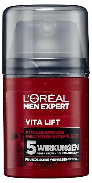 L'Oreal Men Expert Vita Lift Feuchtigkeitspflege, Gesichtscreme mit hochdosierter Anti-Aging Wirkung, Soforteffekt gegen Auge