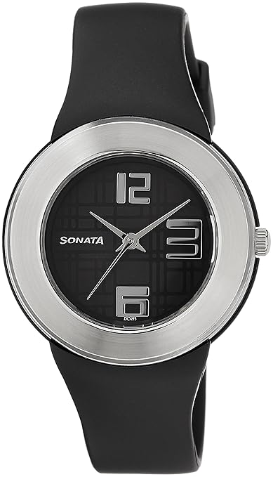 Fashion Fibre Analog Black Dial Unisex Watch -NK8991PP03