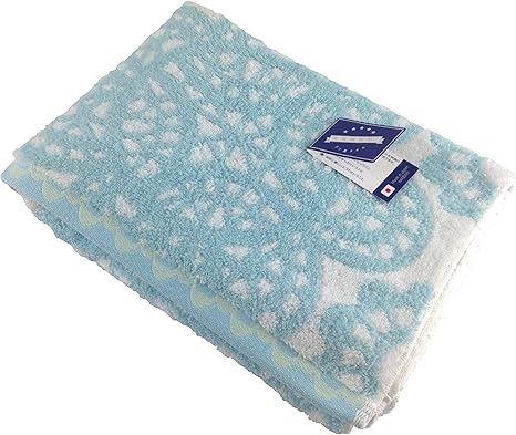 Amazon タオル美術館 今治 国産タオル ミアン フェイスタオル グリーン 日本製 花柄 フェイスタオル ホーム キッチン オンライン通販