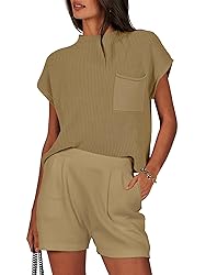 ANRABESS 2 Piece Outfits for Women Sweat Suit Knit