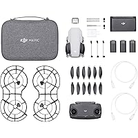 DJI Mavic Mini Combo - Drone FlyCam Quadcopter UAV with 2.7K Camera 3-Axis Gimbal GPS 30min Flight Time, less than 0.55lbs, Gray