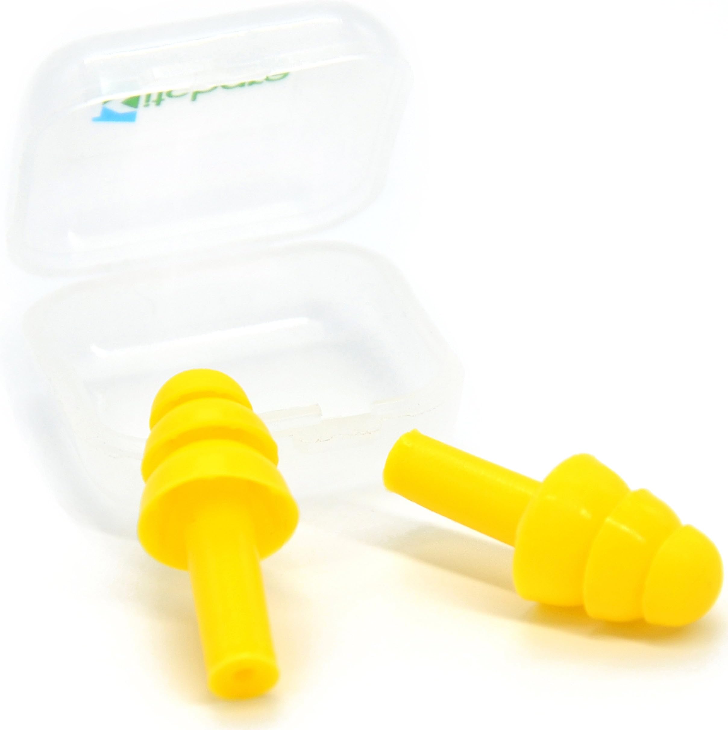 Hearing Protection Ear Care Plugs - High Fidelity Noise Cancelling Earplugs for Travel, Sleeping, Swimming, Shooting and Isolate Industrial Sounds (Yellow)