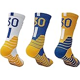 MKEUJSO Men Basketball Socks For Women 3 Pairs Athletic Running Sock Sports Fan Gifts