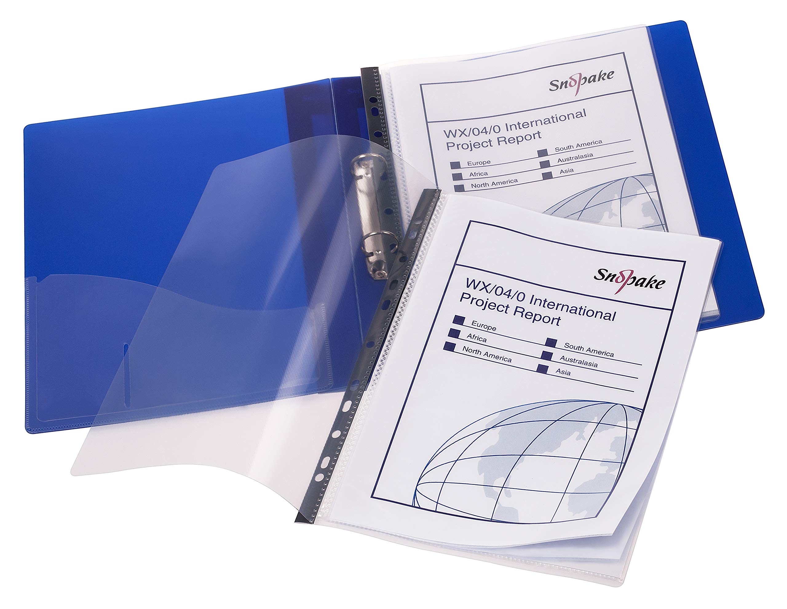 Snopake A4 RingBinder Display Book 20 Pockets – Clear (Pack of 5) 14890