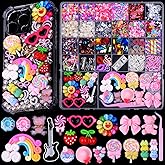 DIYCICO 3980 Pcs Junk Case Charms Kit for Phone Case,Slime Craft,Cute Nail Art Charms