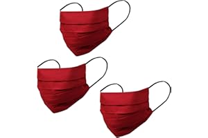 Touchstone filter pocket double layer cotton fabric face mask Reusable Machine Washable for men, women. (Pack of 3). Maroon