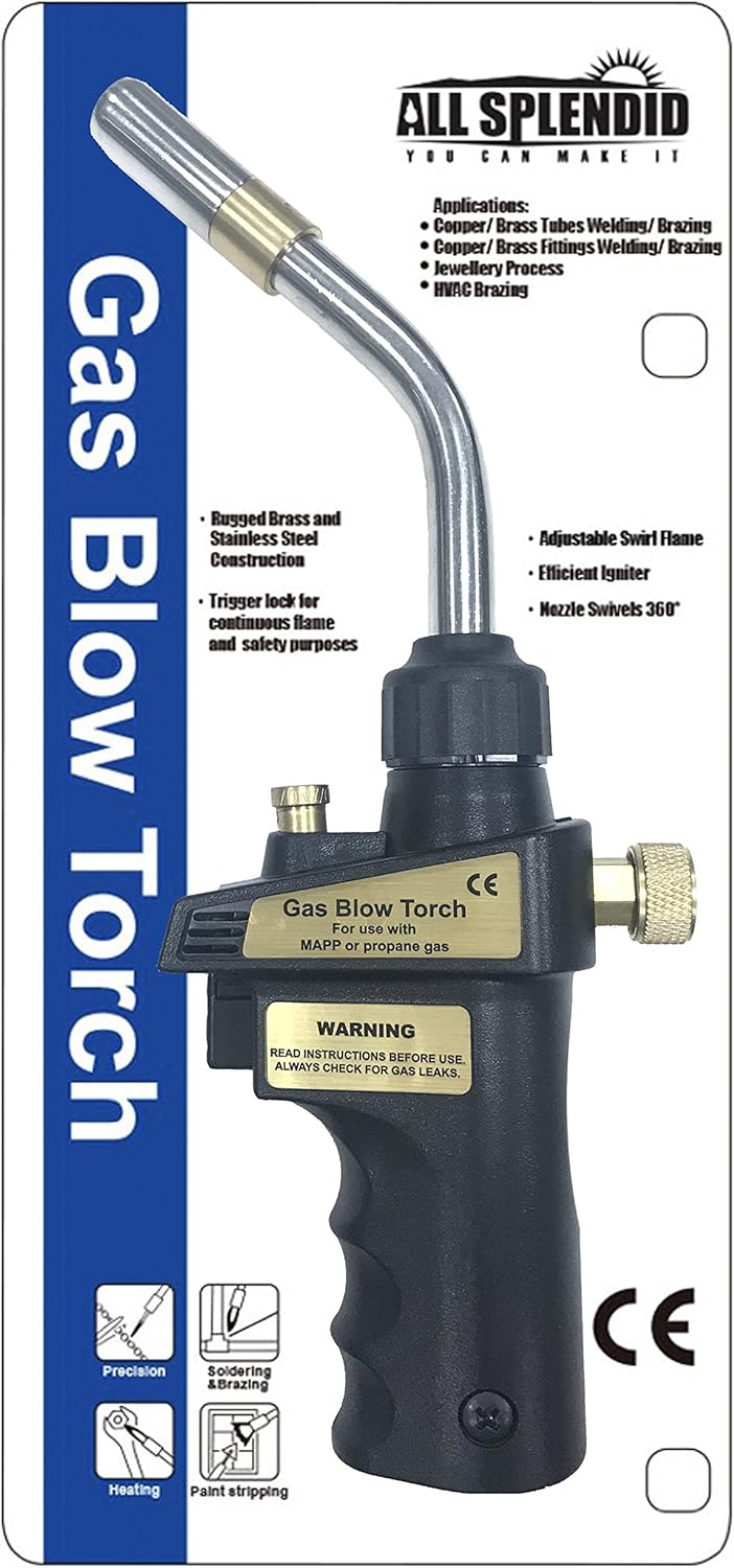 All Splendid Propane Trigger Blow TorchAuto Ignition Adjustable Swirl