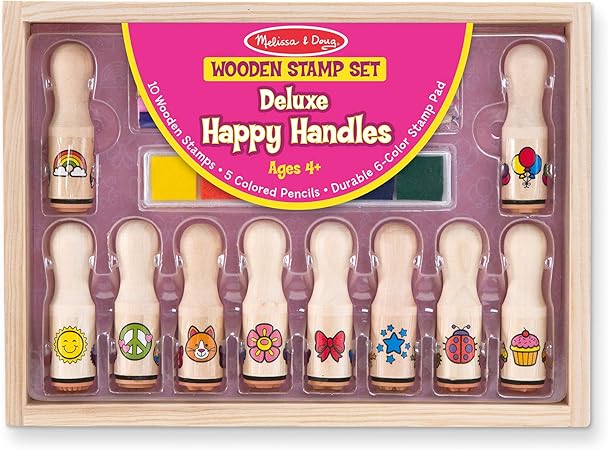 melissa and doug happy handle stamp set