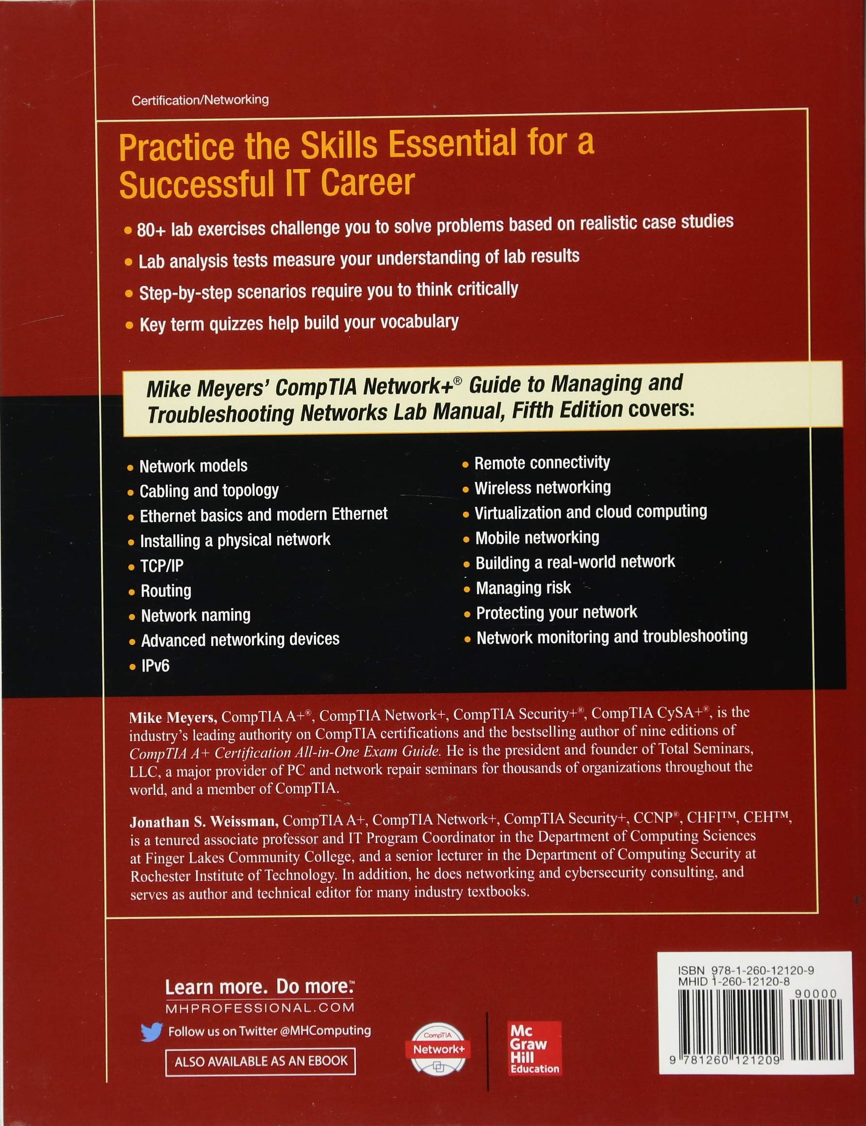 Mike Meyers' CompTIA Network+ Guide to Managing and Troubleshooting  Networks Lab Manual, Fifth Edition (Exam N10-007): Amazon.co.uk: Mike Meyers,  ...