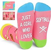 HAPPYPOP Gifts for Girls - Softball Volleyball Socks, Gifts for Sports Lovers