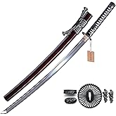 MURASAME Katana Sword 41" T10 Steel Real Hamon Razor Sharp Full Tang Handmade
