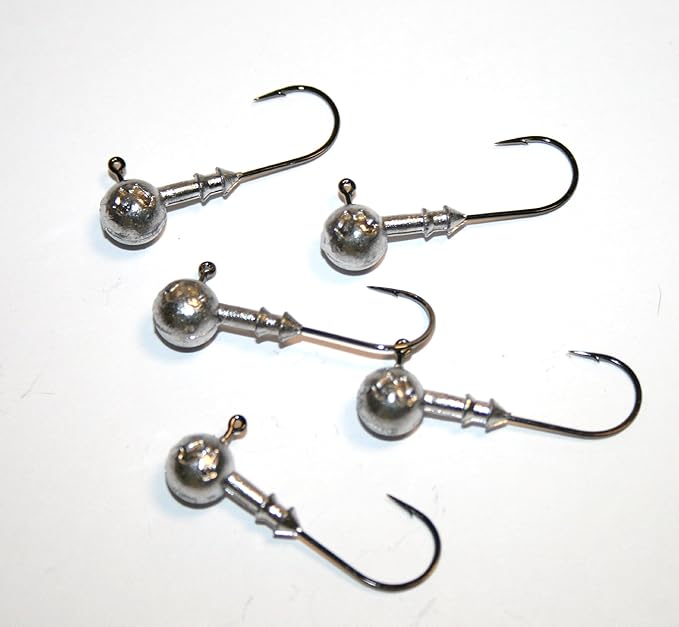 Mustad Jig Head Hooks JH32627 sz 1/0 5grm Amazon.co.uk Sports