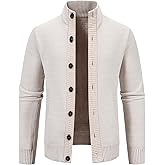 Mylldey Mens Sweater Cardigan Knitted Long Sleeve Men Sweaters Fall