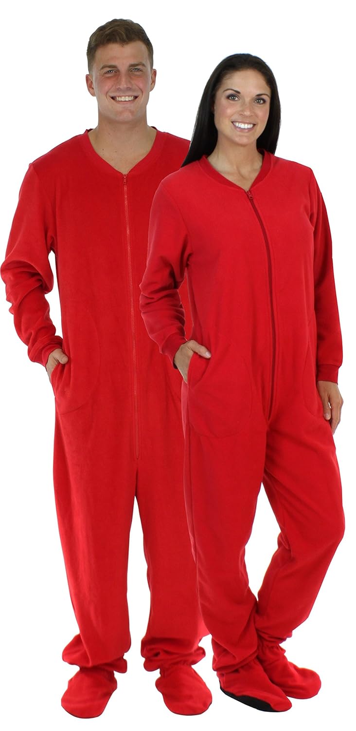 Adult red foot pajamas — img 11