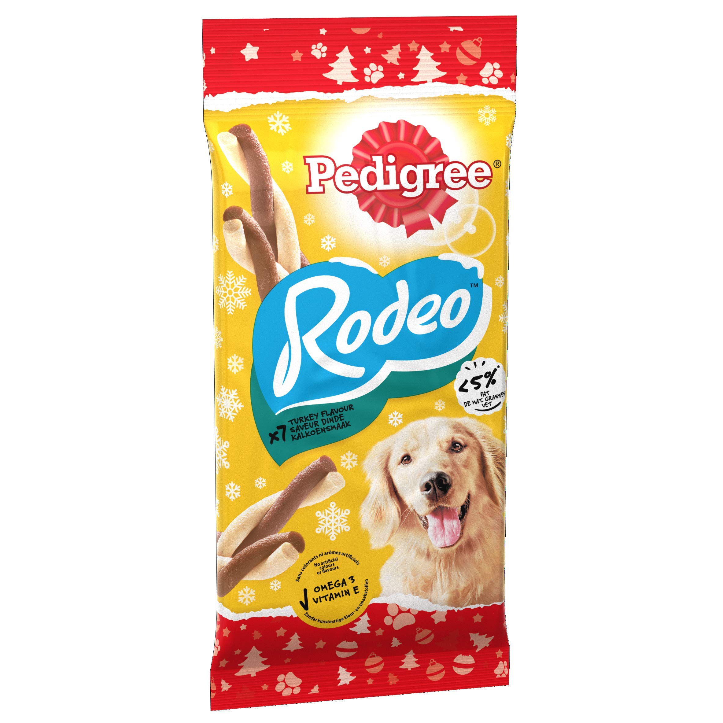 PEDIGREE Christmas Rodeo Dog Treats with Turkey 7 Stick