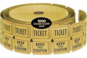HENRY DOTS Raffle Ticket: Double Roll of 1000 Tickets (Yellow)