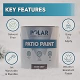 Polar Patio Paint Black 5 Litre Outdoor Floor Paint Polyurethane Binder view 2