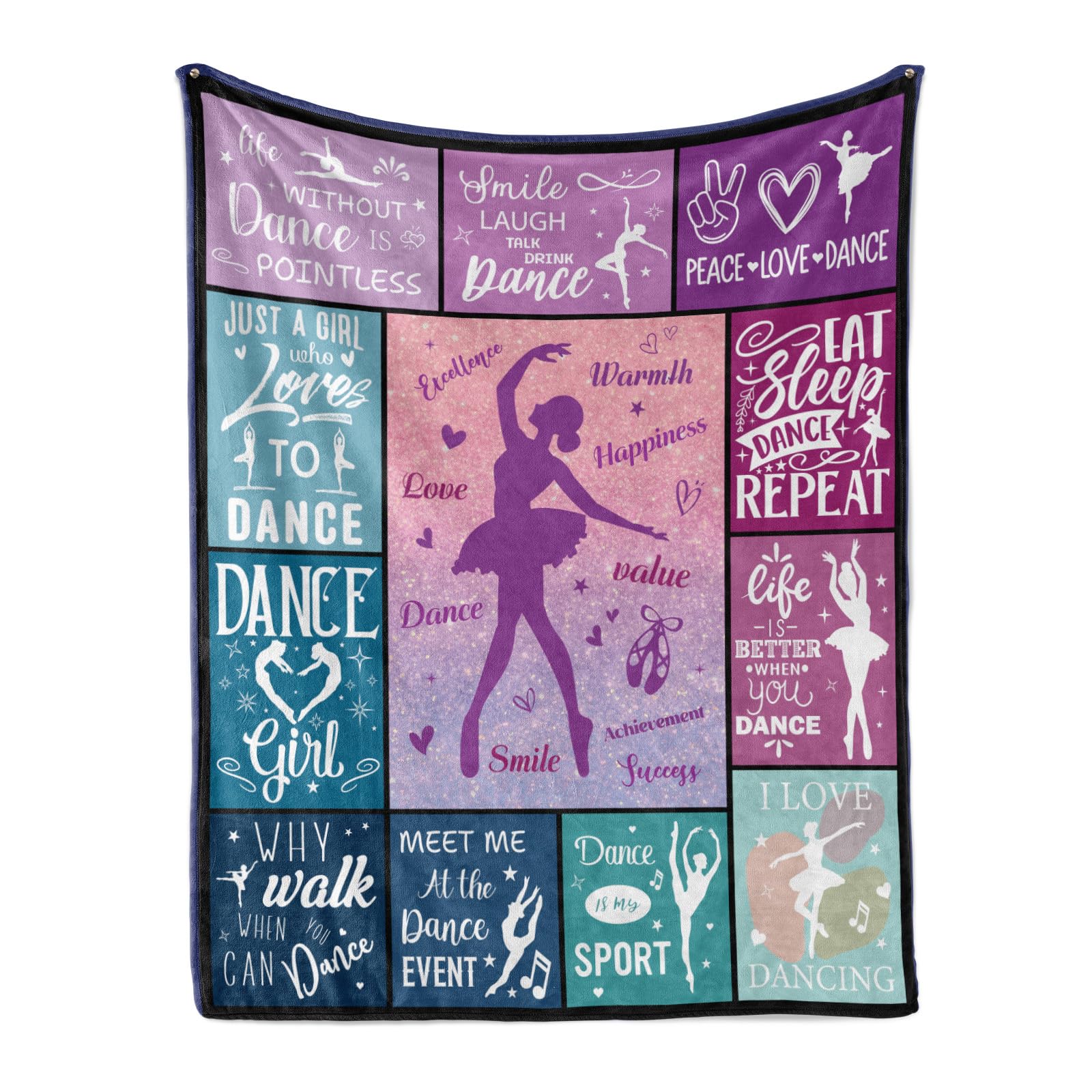 GRESATEK Dance Blanket - Soft Warm Plush Throw for Girls & Boys, All Season Couch Decor 50"x60"