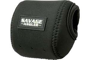 Savage Angler Casting Reel Cover, Baitcast Reel Cover, Neoprene Baitcast Reel Sleeve, Fishing Reel Case, Reel Pouch, Fits 50, 80, 100, 150, 200 Series