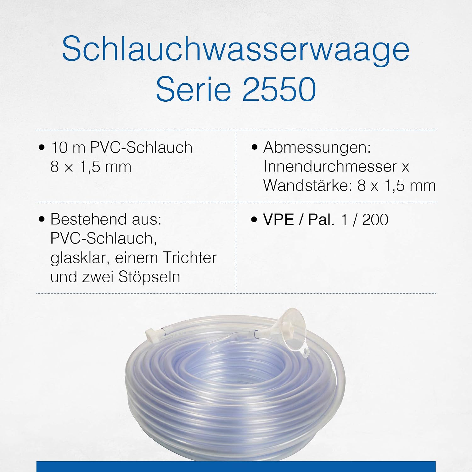 as - Schwabe PVC Hose Water Level 8 x 1.5 mm 10 m, Clear - Image 4