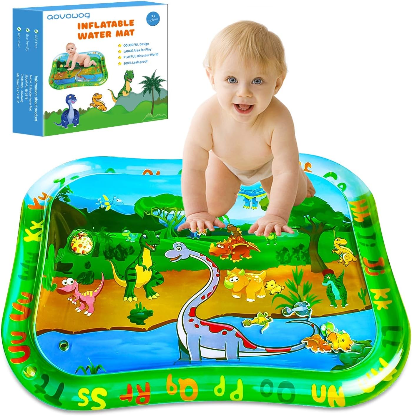 inflatable dinosaur play mat
