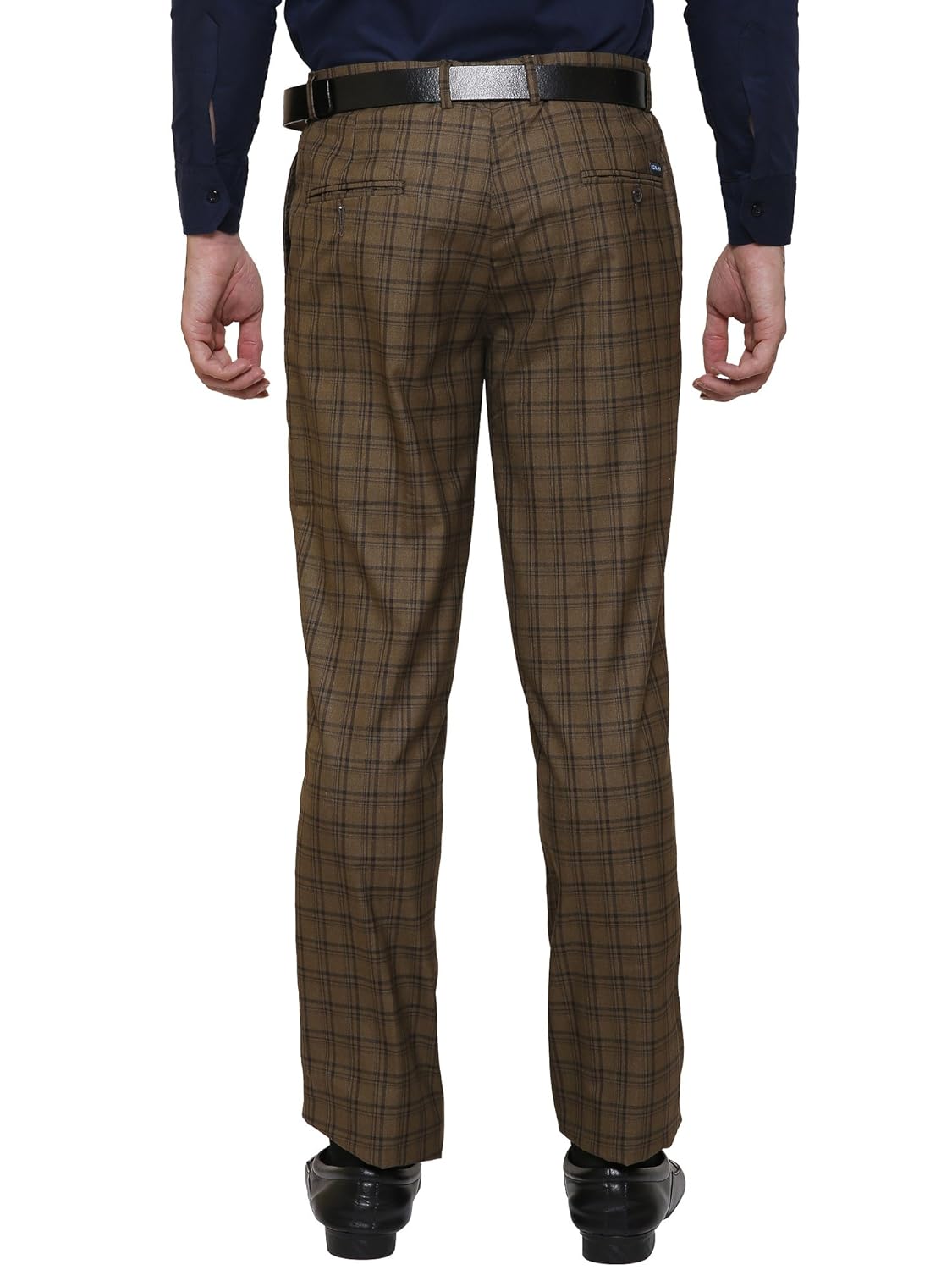 ad & av men's formal trouser (293_checks_dark_aa )