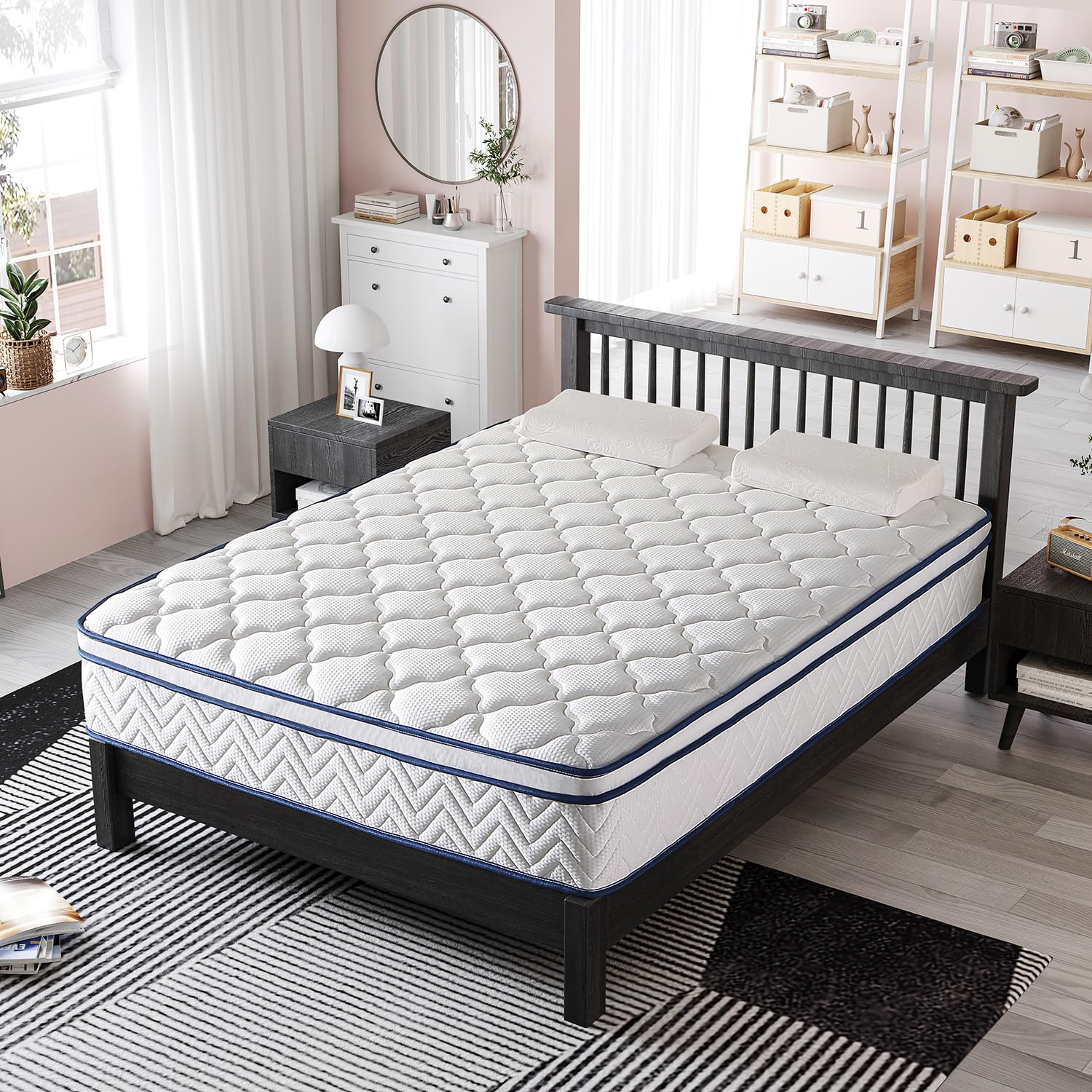 Photo 1 of **** FACTORY SEALED / NO RETURNS ******** 12 Inch King Hybrid Mattress in a Box - Individually Wrapped Coils & Gel Memory Foam for Back Support, Pressure Relief & Motion Isolation, CertiPUR-US Certified, Fiberglass-Free (76x80 Inches)