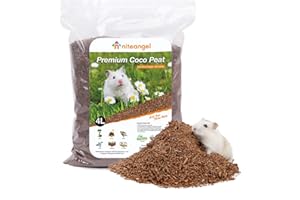 Niteangel Natural Coco/Cork Hamster Bedding Pet Litter for Dwarf Syrian Hamsters, Gerbils, mices, Degus or Other Small Animal