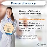 ORINKO Miswak Stick x6 - Organic Wooden Toothbrush for Fresh Breath view 5