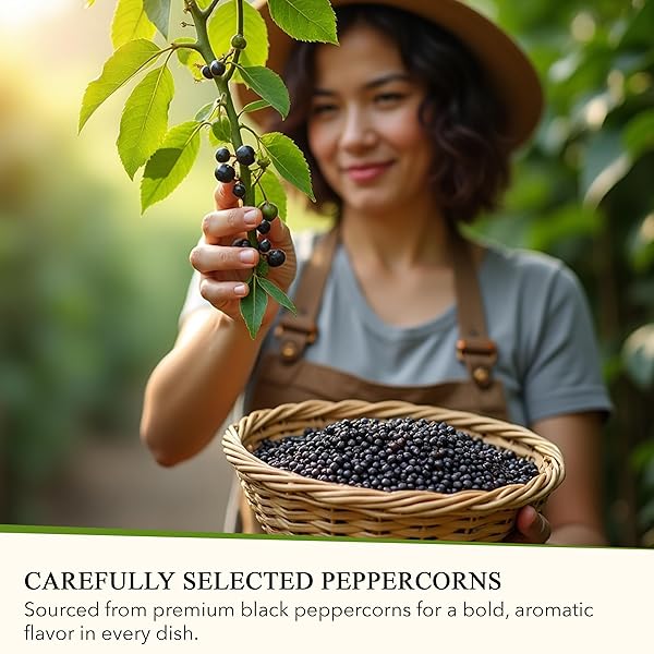 ALPONT GOURMET, PURE GROUND BLACK PEPPER 21OZ (595G), ALL NATURAL, NON-GMO, PACKED TO KEEP IT FRESH, PREMIUM QUALITY