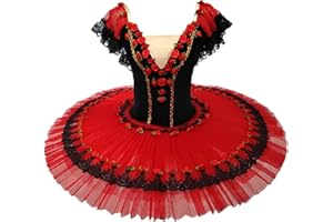 MTPLOP Professional Swan Lake Dance Costumes Kids Womens Ballet Skirt Girls Pancake Tutu Dress