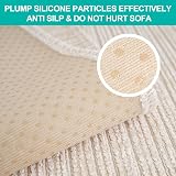 SHANNA Soft Chenille Sofa Cover L Shape 110x110cm White 1/2/3/4 Seater view 6