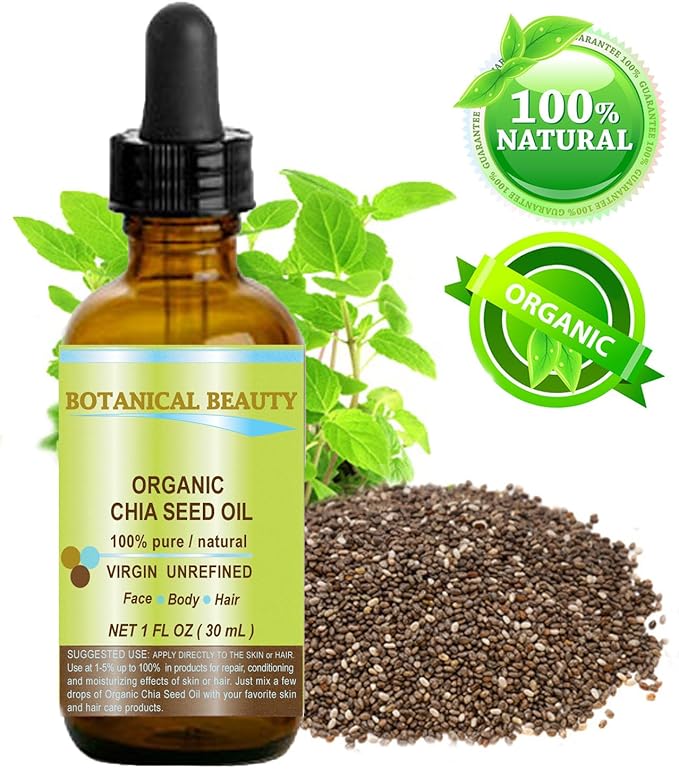 Amazon Com Organic Chia Seed Oil 100 Pure Natural Undiluted
