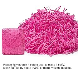 Mefleet 1 LB Crinkle Cut Paper Shred Filler Pink