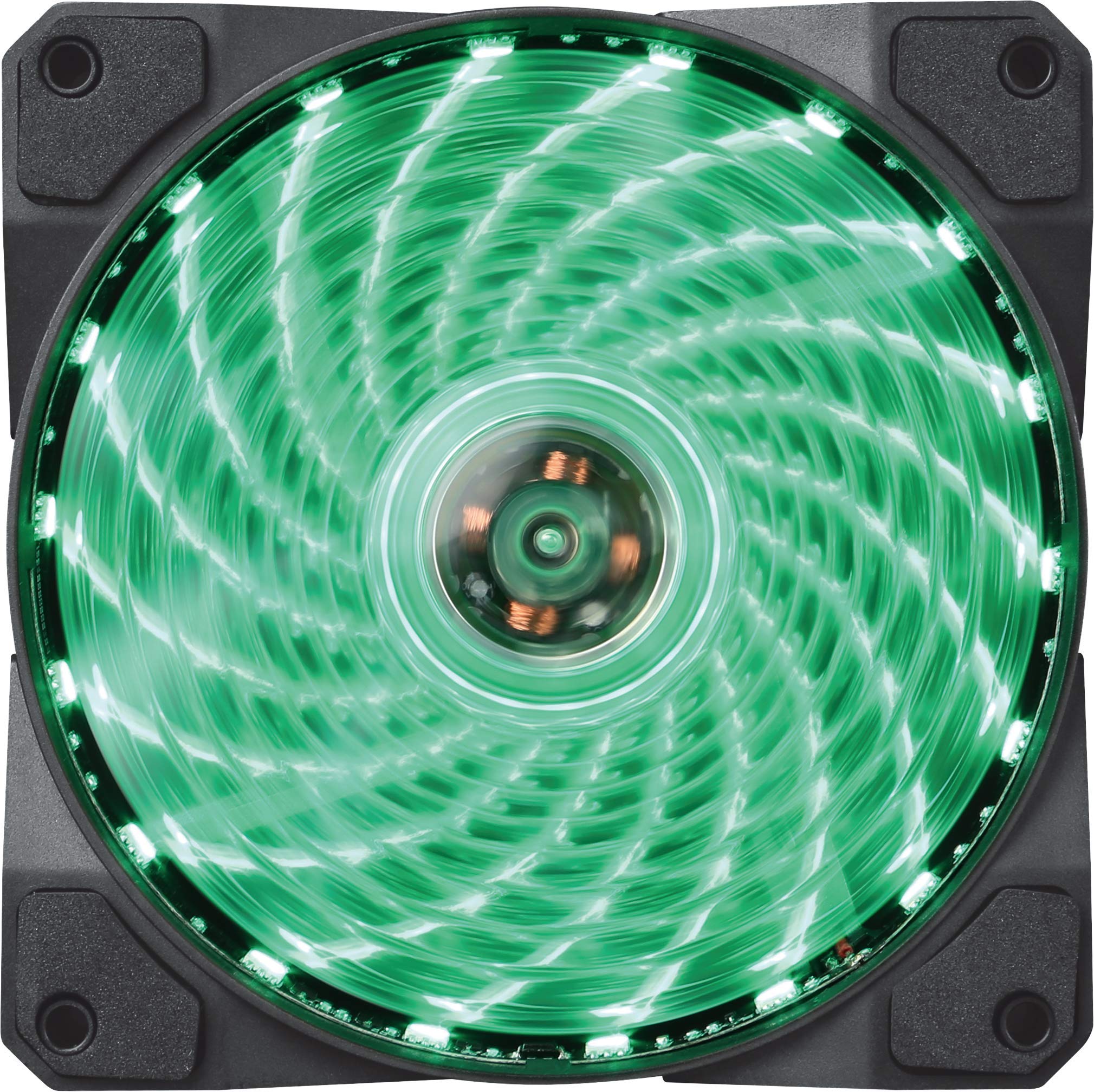 MARVO FN10GN Case Fan 120 mm for PC LED Green Anti-Vibration Low Noise