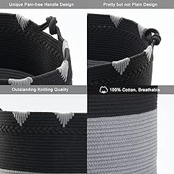TerriTrophy XXXXLarge Cotton Rope Blanket Basket