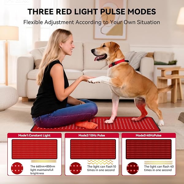 RED LIGHT THERAPY MAT FOR FULL BODY, 29″*12″ RED LIGHT THERAPY MAT WITH 340 LEDS AND CONTROLLER, 660NM&850NM NEAR INFRARED LIGHT THERAPY, 3IN1 LEDS LIGHT BLANKET FOR BACK WAIST BELLY JOINT MUSCLE