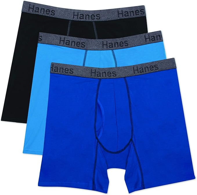 Hanes Mens Comfort Flex Fit 3Pack Boxer Briefs Amazon.ca Clothing