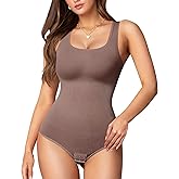 REDPAI Shapewear Bodysuits for Women Tummy Control Shapewear Faja Body Shaper Body Suit Going out Tops